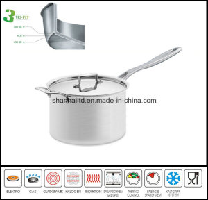 All Clad Stainless Steel Sauce Pan