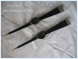 Free Forging Steel Flat Tip Pickaxe for Farming and Gardening P406I